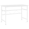 vidaXL feh&eacute;r MDF &eacute;s f&eacute;m sz&aacute;m&iacute;t&oacute;g&eacute;pasztal 105 x 55 x 72 cm