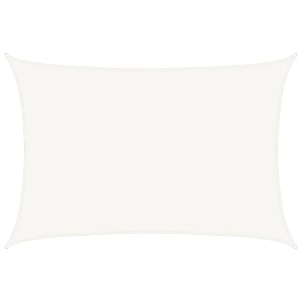 vidaXL t&eacute;glalap alak&uacute; HDPE napvitorla 4 x 6 m feh&eacute;r