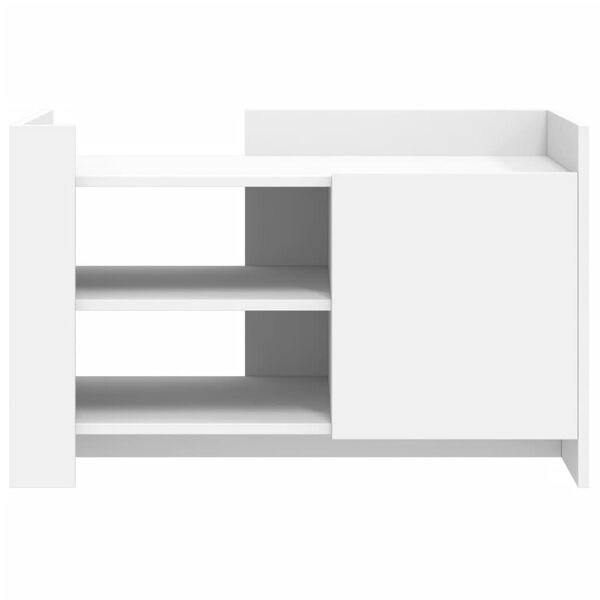 vidaXL fehér szerelt fa dohányzóasztal 80 x 50 x 50 cm