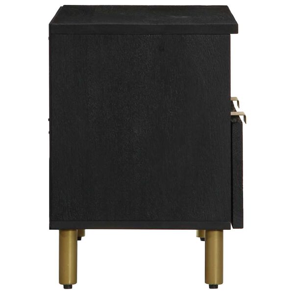 vidaXL fekete szerelt fa TV-szekr&eacute;ny 70 x 33 x 46 cm