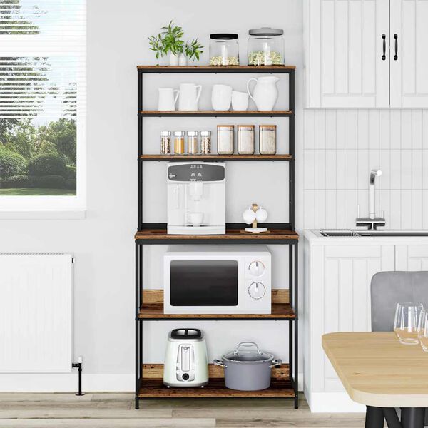 vidaXL Konyhai polc &Ouml;reg fa 80 x 40 x 168 cm Faanyag