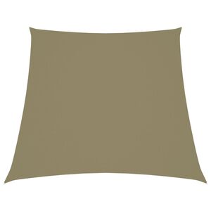 vidaXL b&eacute;zs trap&eacute;z alak&uacute; oxford-sz&ouml;vet napvitorla 2/4 x 3 m