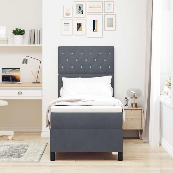 vidaXL LED Box Spring &Aacute;gy matracmal S&ouml;t&eacute;tsz&uuml;rke 80 x 200 cm sz&ouml;vet