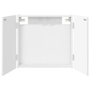 vidaXL Darts szekr&eacute;ny Feh&eacute;r 56 x 12 x 53,5 cm Szerelt Fa