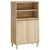 vidaXL Magasfi&uacute; Sonoma T&ouml;lgy 60 x 36 x 110 cm Szerelt Fa