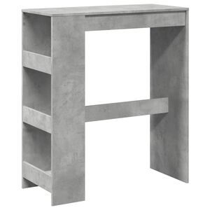 vidaXL betonsz&uuml;rke szerelt fa t&aacute;rol&oacute;rekeszes b&aacute;rasztal 90x40x103,5 cm