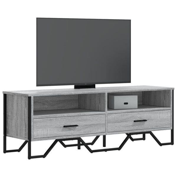 vidaXL sz&uuml;rke sonoma sz&iacute;nű szerelt fa TV-szekr&eacute;ny 122 x 34 x 41 cm