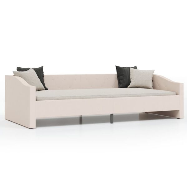 vidaXL kr&eacute;msz&iacute;nű sz&ouml;vetk&aacute;rpitoz&aacute;s&uacute; d&iacute;v&aacute;ny USB-vel 90 x 200 cm