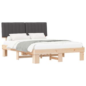 vidaXL &Aacute;gykeret K&aacute;rpitozott Fejt&aacute;ml&aacute;val S&ouml;t&eacute;tsz&uuml;rke 160 x 200 cm