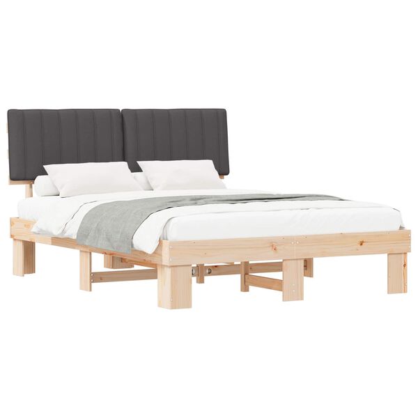 vidaXL &Aacute;gykeret K&aacute;rpitozott Fejt&aacute;ml&aacute;val S&ouml;t&eacute;tsz&uuml;rke 160 x 200 cm