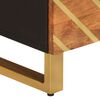 vidaXL fekete-barna tömör mangófa TV-szekrény 70 x 33,5 x 46 cm