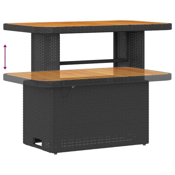 vidaXL Kerti Kanap&eacute; Szett p&aacute;rn&aacute;val 12 pcs Fekete 90 x 55 x 71 cm
