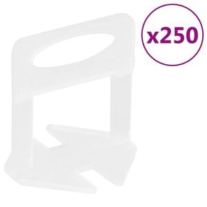 vidaXL 250 db csempeszintező &eacute;k 1 mm