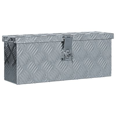 vidaXL ezüstszínű alumíniumdoboz 48,5 x 14 x 20 cm