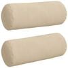 vidaXL Hengerp&aacute;rn&aacute;k 2 pcs Kr&eacute;m &Oslash; 15 x 40 cm Mikrosz&aacute;las Sz&ouml;vet
