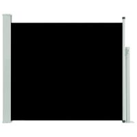 vidaXL fekete behúzható oldalsó teraszi napellenző 100 x 300 cm
