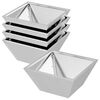 vidaXL Kerti cser&eacute;p 5 db Ez&uuml;st 35 x 35 x 15 cm Rozsdamentes Ac&eacute;l