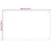 vidaXL 2 db fekete edzett üveg konyhai falburkoló 80 x 50 cm