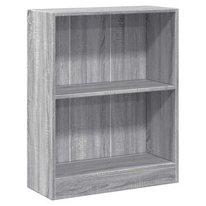 vidaXL sz&uuml;rke sonoma sz&iacute;nű szerelt fa k&ouml;nyvespolc 60 x 24 x 76 cm