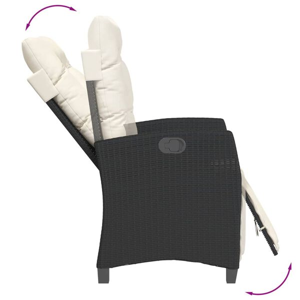 vidaXL 7 részes vegyes bézs polyrattan kerti étkezőgarnitúra párnákkal