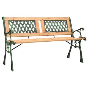 vidaXL &ouml;nt&ouml;ttvas &eacute;s t&ouml;m&ouml;r fenyőfa kerti pad 122 cm