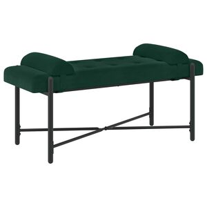vidaXL Gombos pad p&aacute;rn&aacute;kkal S&ouml;t&eacute;tz&ouml;ld 110 x 40 x 46 cm B&aacute;rsony