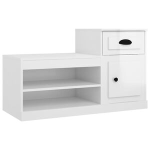 vidaXL magasf&eacute;nyű feh&eacute;r szerelt fa cipőszekr&eacute;ny 100x42x60 cm