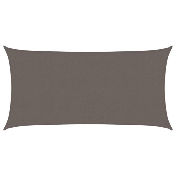 vidaXL antracitsz&uuml;rke HDPE napvitorla 2 x 3,5 m