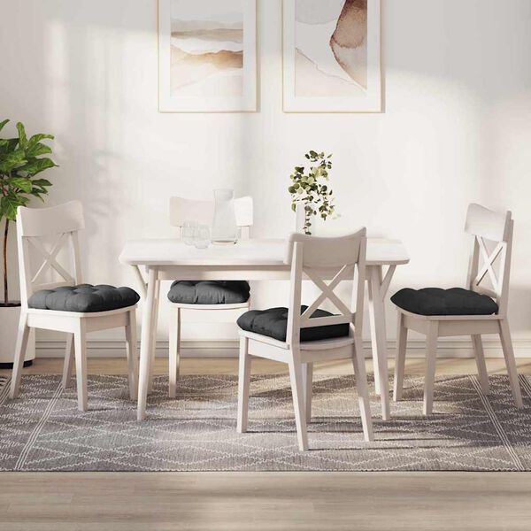 vidaXL &Uuml;lőp&aacute;rn&aacute;k 4 pcs S&ouml;t&eacute;tsz&uuml;rke 45 x 45 cm B&aacute;rsonyos sz&ouml;vet