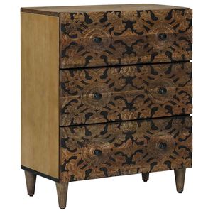 vidaXL T&aacute;rol&oacute; Szekr&eacute;ny Barna 60 x 33,5 x 75 cm T&ouml;m&ouml;r Mang&oacute;f&aacute;t