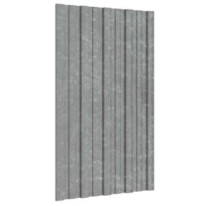 vidaXL Tetőpanel 12 db Ez&uuml;st 80 x 45 cm Horganyzott ac&eacute;l