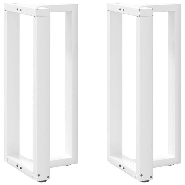 vidaXL 2 db T-alak&uacute; b&aacute;rasztall&aacute;b, feh&eacute;r, 40x35x(90-91) cm, ac&eacute;l