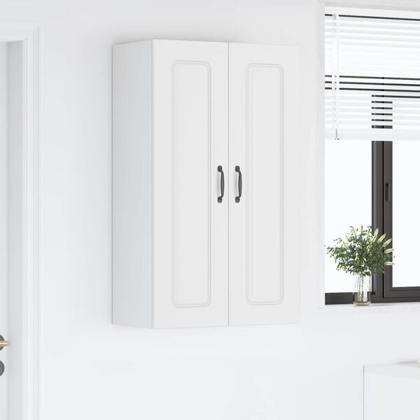 vidaXL Fali konyhaszekrény polcokkal Fehér 60 x 31 x 100 cm Faanyag