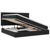 vidaXL &Aacute;gy t&aacute;rol&oacute;val &eacute;s matraccal Fekete 200 x 200 cm B&aacute;rsony