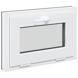 vidaXL Pinceablak RISOR 60 x 40 cm PVC &eacute;s &Uuml;veg Antracitsz&uuml;rke