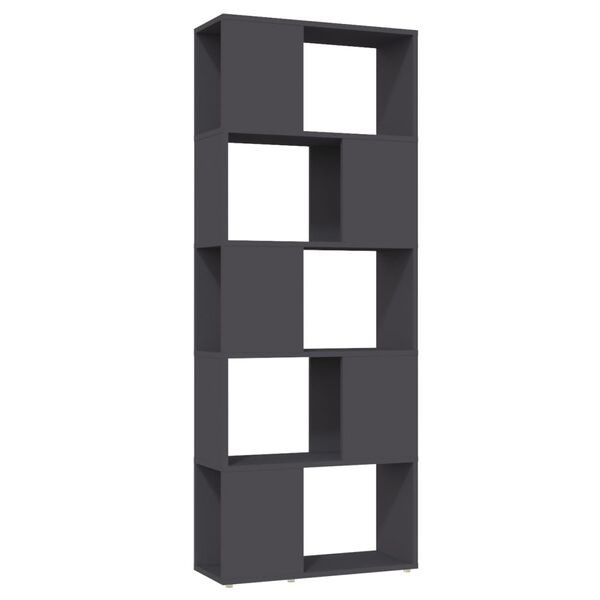 vidaXL sz&uuml;rke szerelt fa t&eacute;relv&aacute;laszt&oacute; k&ouml;nyvszekr&eacute;ny 60 x 24 x 155 cm