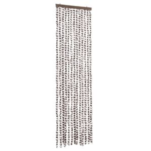 vidaXL t&oacute;psz&iacute;nű &eacute;s feh&eacute;r zsen&iacute;lia rovarf&uuml;gg&ouml;ny 56 x 200 cm