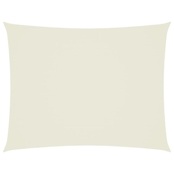 vidaXL krémszínű téglalap alakú oxford-szövet napvitorla 3 x 4 m