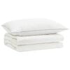 vidaXL 90% l&uacute;d toll paplan szett FULDA 2 pcs 155 x 200 cm Ny&aacute;ri Feh&eacute;r