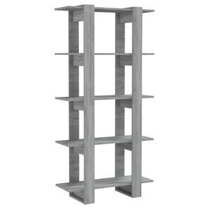 vidaXL sz&uuml;rke sonoma sz&iacute;nű fa k&ouml;nyvszekr&eacute;ny/t&eacute;relv&aacute;laszt&oacute; 60x30x135 cm