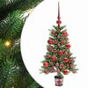 vidaXL Kar&aacute;csonyfa 150 LED-del &aacute;llv&aacute;nnyal Z&ouml;ld 90 cm PE