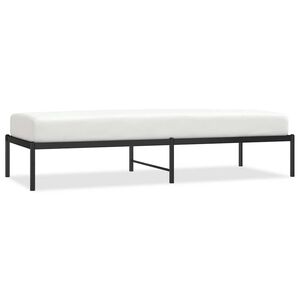 vidaXL fekete f&eacute;m &aacute;gykeret 75 x 190 cm