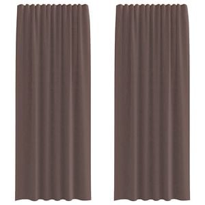 vidaXL 2 db barna voile f&uuml;gg&ouml;ny&ouml;k r&uacute;d zsebekkel