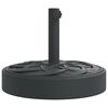 vidaXL kerek napernyőtalp r&uacute;dhoz &Oslash;38 / 48 mm 25 kg