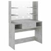 vidaXL betonsz&uuml;rke LED-es MDF sminkasztal 100 x 40 x 135 cm