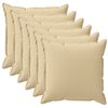 vidaXL P&aacute;rna huzat 6 db HOUTEN B&eacute;zs 35 x 35 cm Poli&eacute;szter