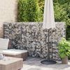 vidaXL horganyzott acél gabion fal fedéllel 100 x 20 x 150 cm