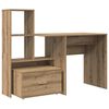 vidaXL Asztal Artisan t&ouml;lgy Faanyag 131,5 x 50 x 106,5 cm