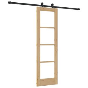 vidaXL Cs&uacute;sz&oacute; ajt&oacute; ORKDAL Term&eacute;szetes 61 x 198,5 cm