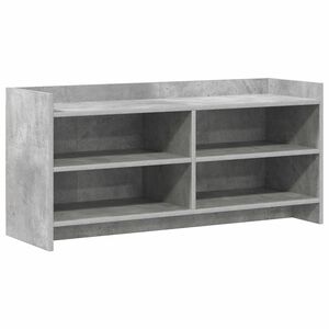vidaXL TV szekr&eacute;ny 100 x 33 x 47 cm Betonsz&uuml;rke Szerelt Fa